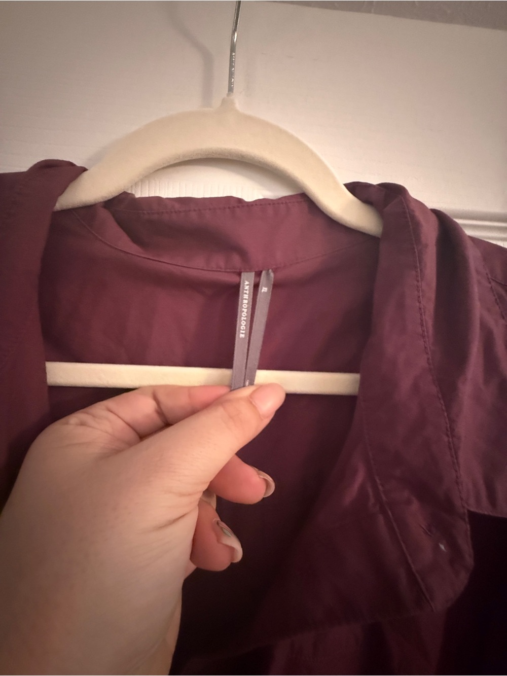 Anthropologie Drop Waist Midi Shirt Dress - Picture 4 of 5